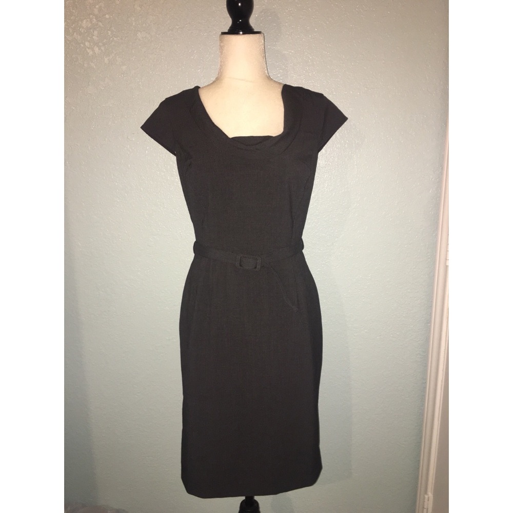 Calvin klein Belted Sheath Dress Cap Sleeves